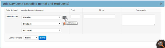 HUB Byte – Cost Detail Reporting – Adding Vendors-Add-Day-Cost_Add-Vendor-S